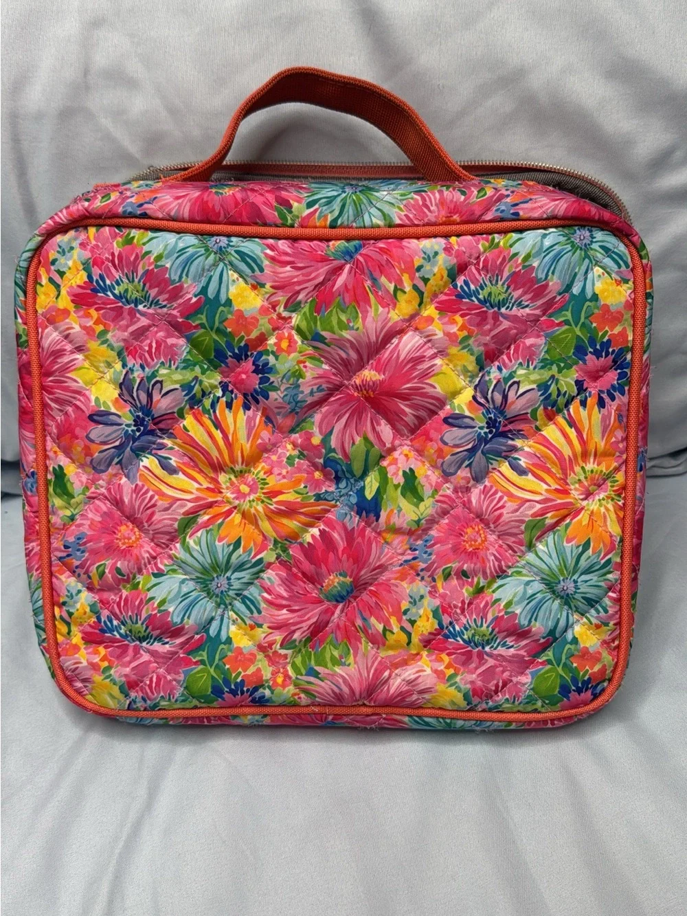 Matilda Jane Vibrant Pink & Green Floral Bow Lunch Bag